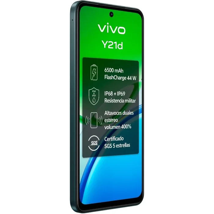 Vivo Y21d 6,68 pulgadas, 4 GB RAM, 128 GB, Verde